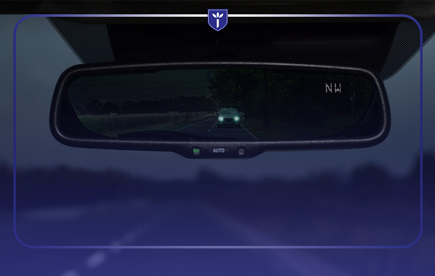 بخش‌های اصلی آینه الکتروکرومیک