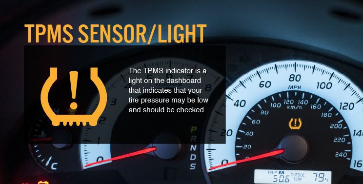 چراغ TPMS روشن